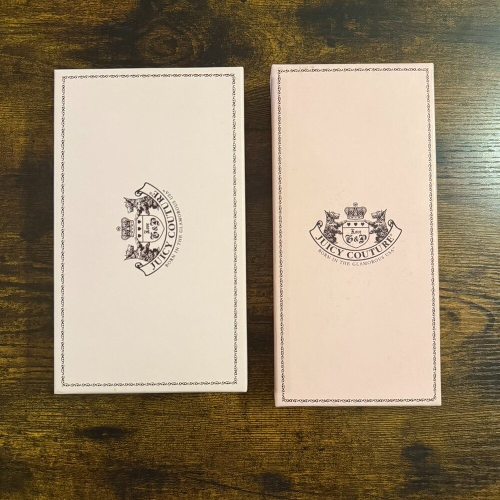 Vintage JUICY COUTURE Born in the Glamorous USA - Empty wallet Box/Cases